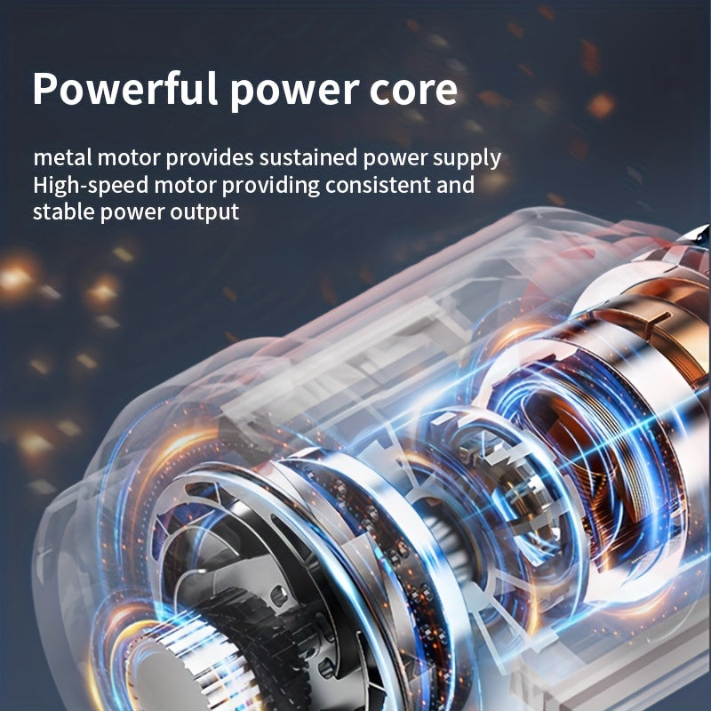 Car Vacuum Cleaner - Powerful 3Kpa Suction, Corded (3M), Lightweight Handheld Car Vacuum Cleaner, Single-Point Exhaust, Suitable for Cars, Trucks, Home - Lightweight And Portable, Without Battery