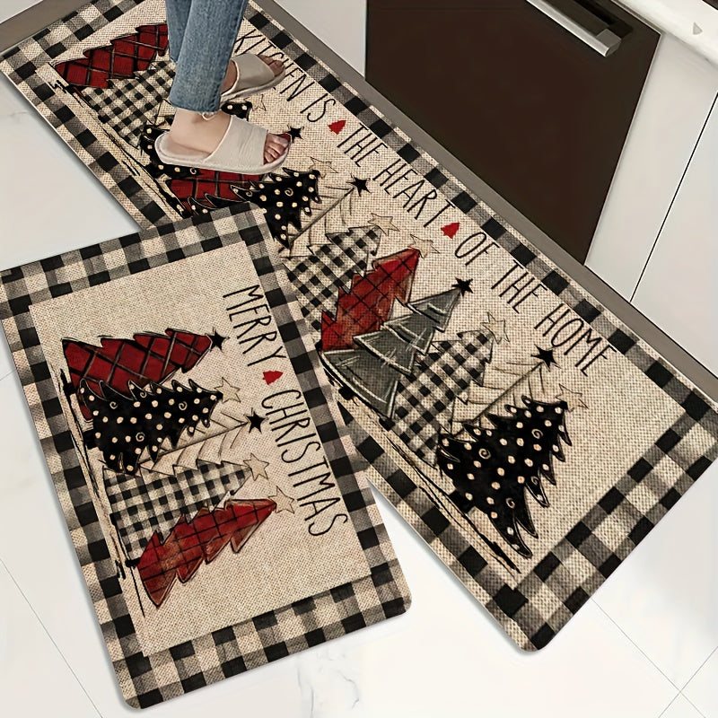 1pc Non-Slip Anti-Fatigue Area Mat - Heavy-Duty Floor Mat with Non-Slip Backing, Machine Washable Mat for Kitchen, Bathroom, Living Room, Laundry Room - Soft Polyester Floor Mat In, - Easy-clean Home Decor Mat, Kitchen Floor