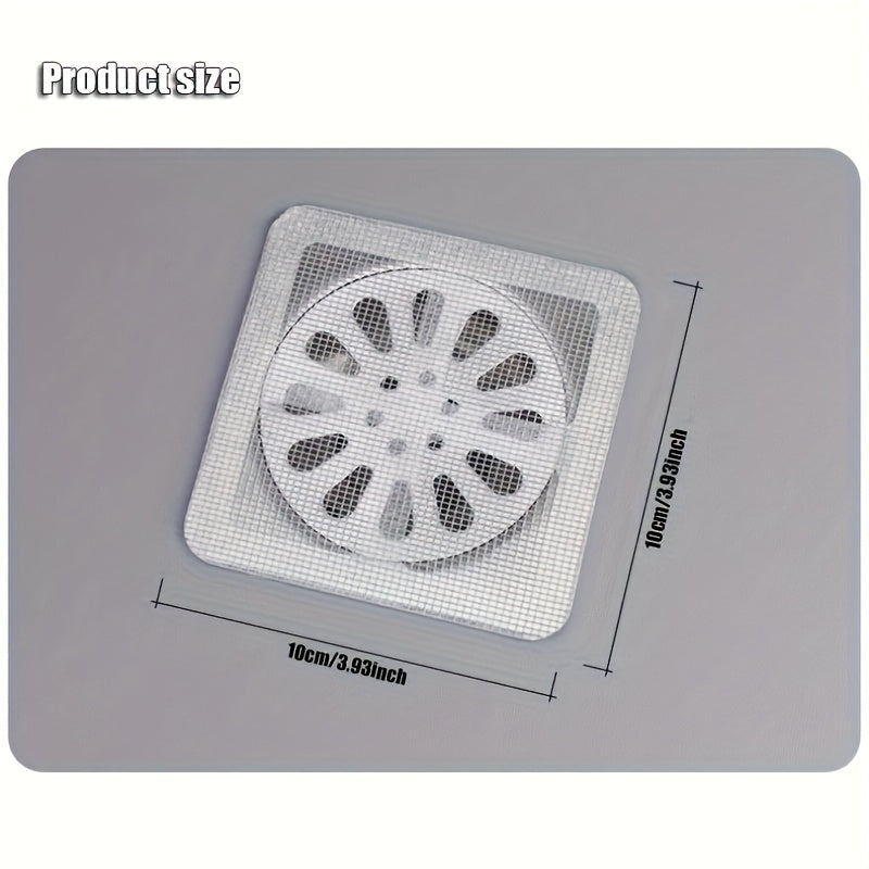 25pcs Disposable Floor Drainers, Non-woven Material, Self-adhesive Design, Prevents Hair Clogs, Suitable for Bathroom, Toilet, Kitchen Sink, with Anti-clogging Floor Drainers Cover - Cozy Home