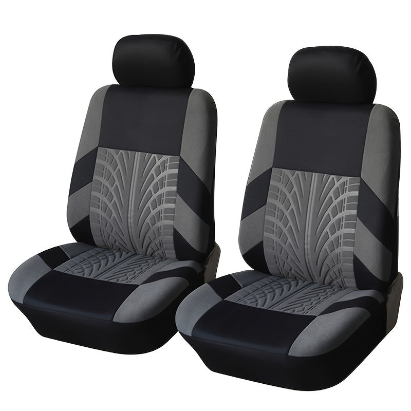 Front Pair Car Seat Covers, Breathable Polyester Split Automotive Front Seat Cushion Covers, Vehicle Seat Protectors Universal For Cars, Trucks Christmas Gift