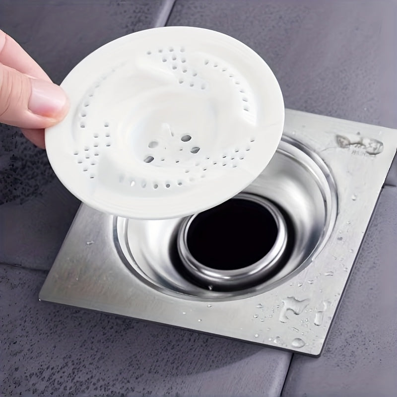 Vortex Floor Drain & Anti-Clogging Rotary Hair Collector - Heavy-Duty Plastic Sink Drain Cover with Vortex System, Fit for Shower, Bathtub, Sinks - Easy-Clean Bath/Kitchen Drain (No Chemicals/Drain Snake Needed) - Cozy Home