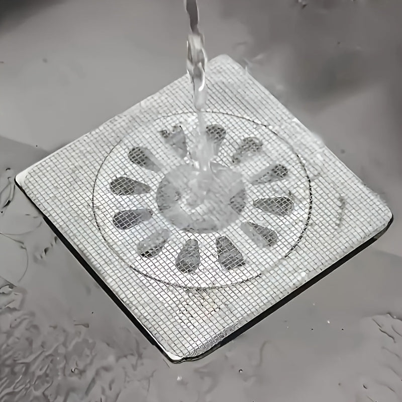 25pcs Disposable Floor Drainers, Non-woven Material, Self-adhesive Design, Prevents Hair Clogs, Suitable for Bathroom, Toilet, Kitchen Sink, with Anti-clogging Floor Drainers Cover - Cozy Home