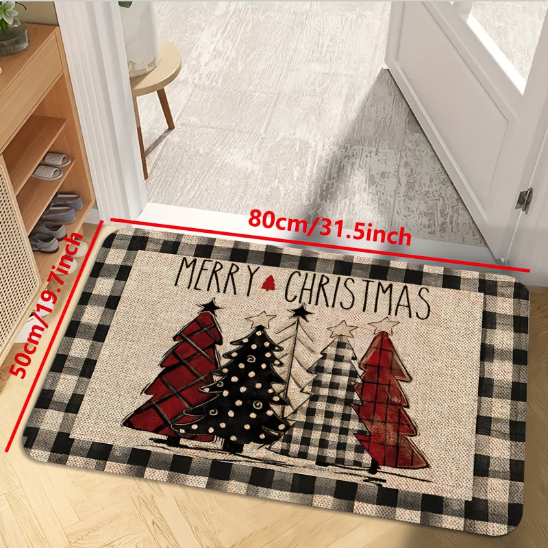 1pc Non-Slip Anti-Fatigue Area Mat - Heavy-Duty Floor Mat with Non-Slip Backing, Machine Washable Mat for Kitchen, Bathroom, Living Room, Laundry Room - Soft Polyester Floor Mat In, - Easy-clean Home Decor Mat, Kitchen Floor