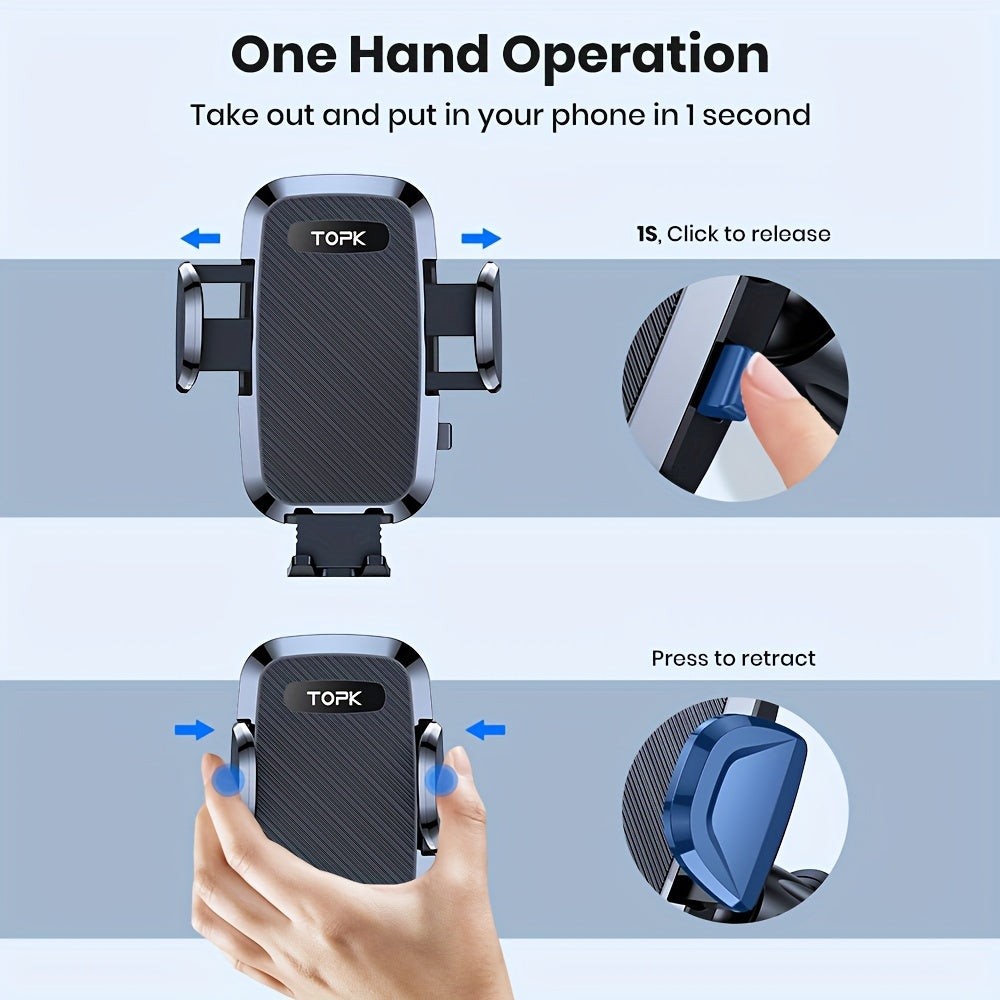 Handsfree Car Phone Holder Mount | Phone Holder for Car Dashboard | Compatible with iPhone Android - Cozy Home