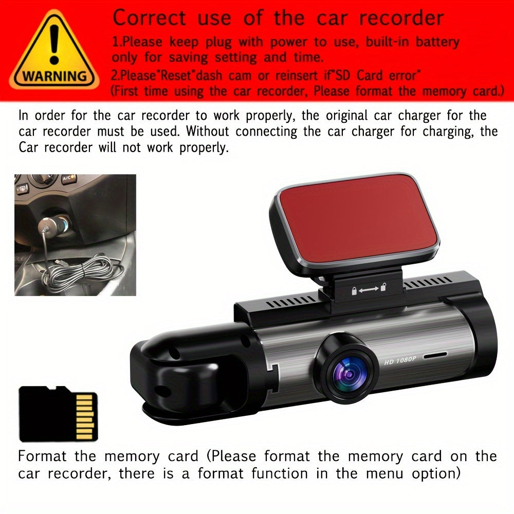 NTTAMHM Dual Camera Dash Cam with 3.16