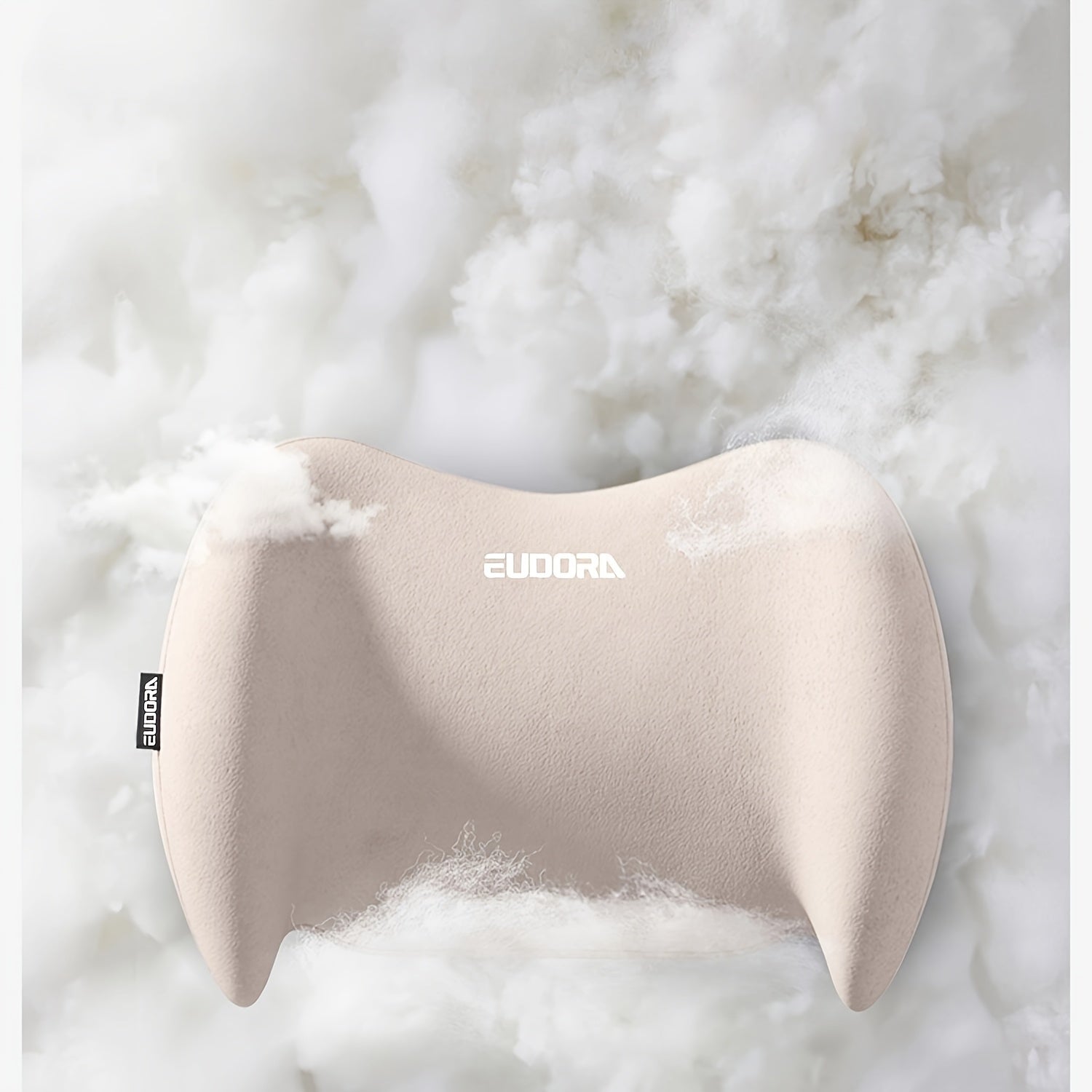 Car Headrest & Lumbar Cushion Set | Autumn/Winter Comfort Upgrade | Ergonomic Fit Design | High-Density Foam Filling | Comfortable for Long Drives | Includes 1 Headrest + 1 Lumbar Cushion