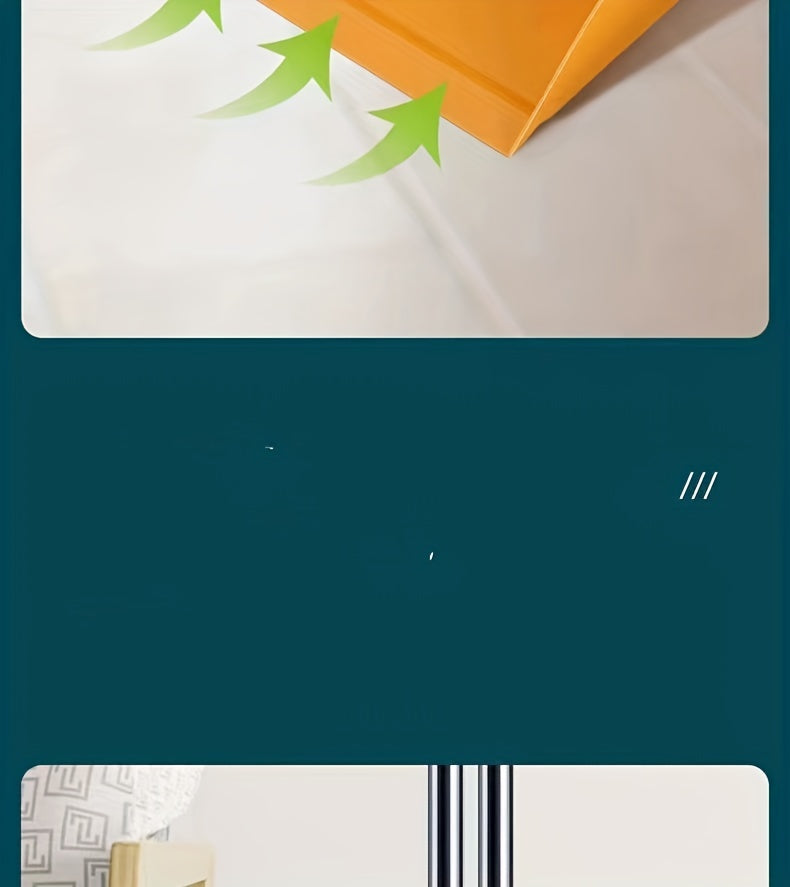 1set, Household Broom And Dustpan Set, Long Handle Floor Cleaning Broom Dustpan Set, Rotatable Broom And Dustpan With Comb Tooth, To Remove Dust And Garbage, For Home, Kitchen, Room, Office, Cleaning Supplies, Cleaning Tool, - Cozy Home