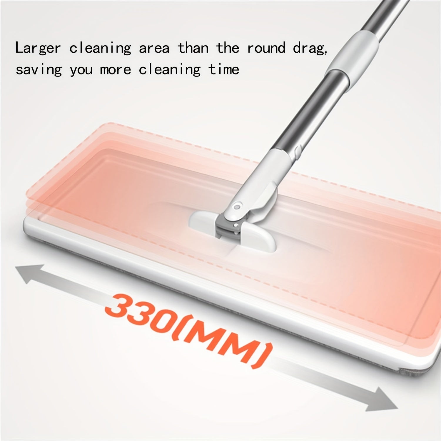 Wet and Dry Mop Set, Flat Mop with Built-in Scraper and Bucket, Suitable for Kitchen, Bathroom, Bedroom, and Living Room Floors, Plastic and Stainless Steel Handle, Rotating Washable Mop System, Cleaning Tool - Cozy Home