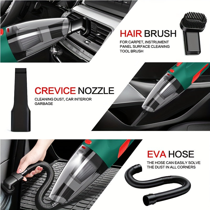 Mini Handheld High-Power Car VacuACum Cleaner for Interior Dust Removal and Maintenance, Car Vacuum Cleaner Powerful, Mini Portable Vacuum, Car Vacuum Cleaner, Dust Vacuum Cleaner, Handheld Car Vacuum, Auto Detailing, Vehicle M