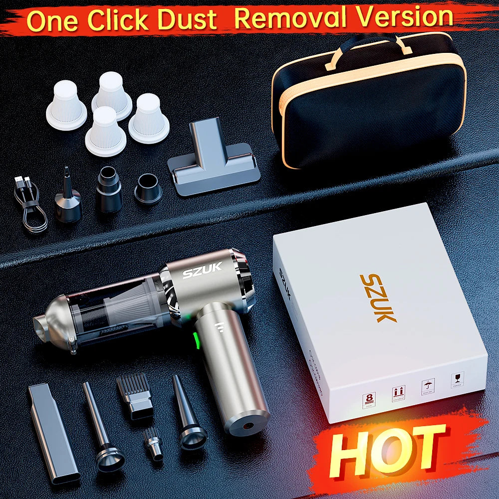 SZUK New Mini Car Vacuum Cleaner 985000Pa Wireless Vacuum Cleaner Powerful Suction Handheld Portable Vacuum Cleaner for car - Cozy Home