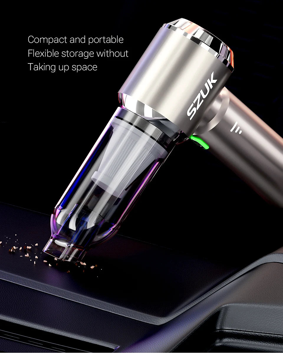 SZUK New Mini Car Vacuum Cleaner 985000Pa Wireless Vacuum Cleaner Powerful Suction Handheld Portable Vacuum Cleaner for car - Cozy Home