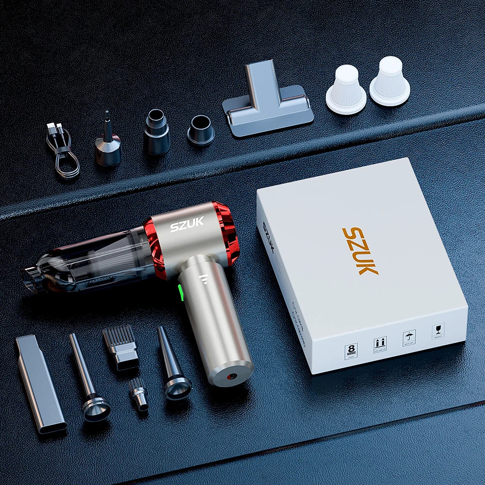 SZUK New Mini Car Vacuum Cleaner 985000Pa Wireless Vacuum Cleaner Powerful Suction Handheld Portable Vacuum Cleaner for car - Cozy Home