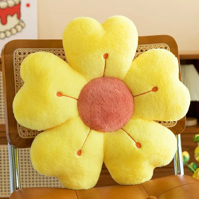 Sunflower Pillow, Daisy Seat Cushion, Flower Mat, Office Mat, Plush Toy Mat, Christmas Gift, Halloween, Thanksgiving Gift