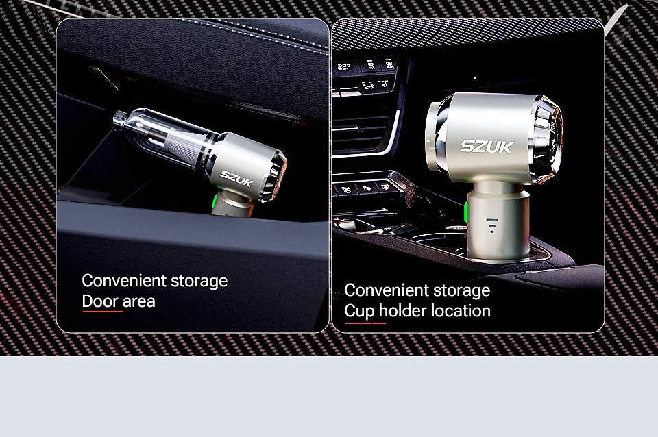 SZUK New Mini Car Vacuum Cleaner 985000Pa Wireless Vacuum Cleaner Powerful Suction Handheld Portable Vacuum Cleaner for car - Cozy Home