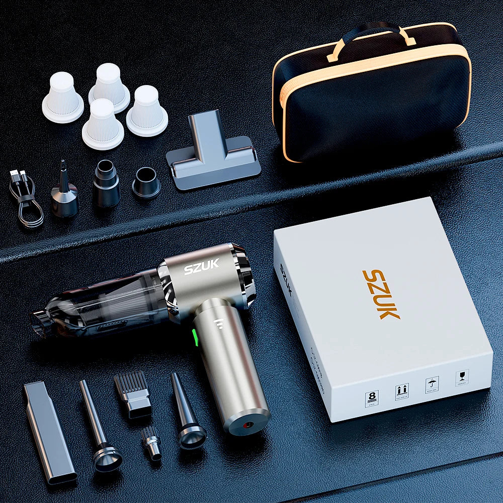 SZUK New Mini Car Vacuum Cleaner 985000Pa Wireless Vacuum Cleaner Powerful Suction Handheld Portable Vacuum Cleaner for car - Cozy Home