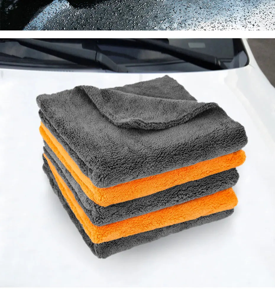 Microfiber Cleaning Towel 1/3/6/9pcs Micro Fiber Wash Towels Extra Soft for Car Home Cleaning Drying Cloth Car Wash Rags 40x40CM