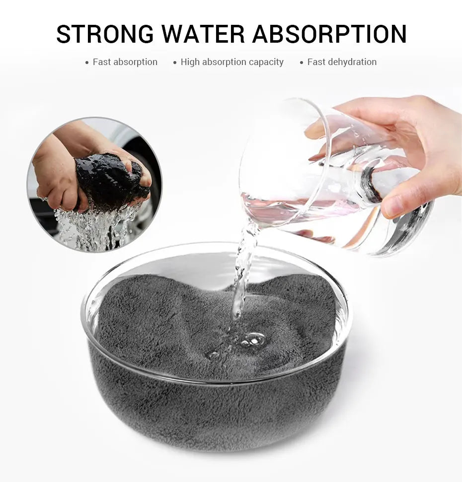 Microfiber Cleaning Towel 1/3/6/9pcs Micro Fiber Wash Towels Extra Soft for Car Home Cleaning Drying Cloth Car Wash Rags 40x40CM