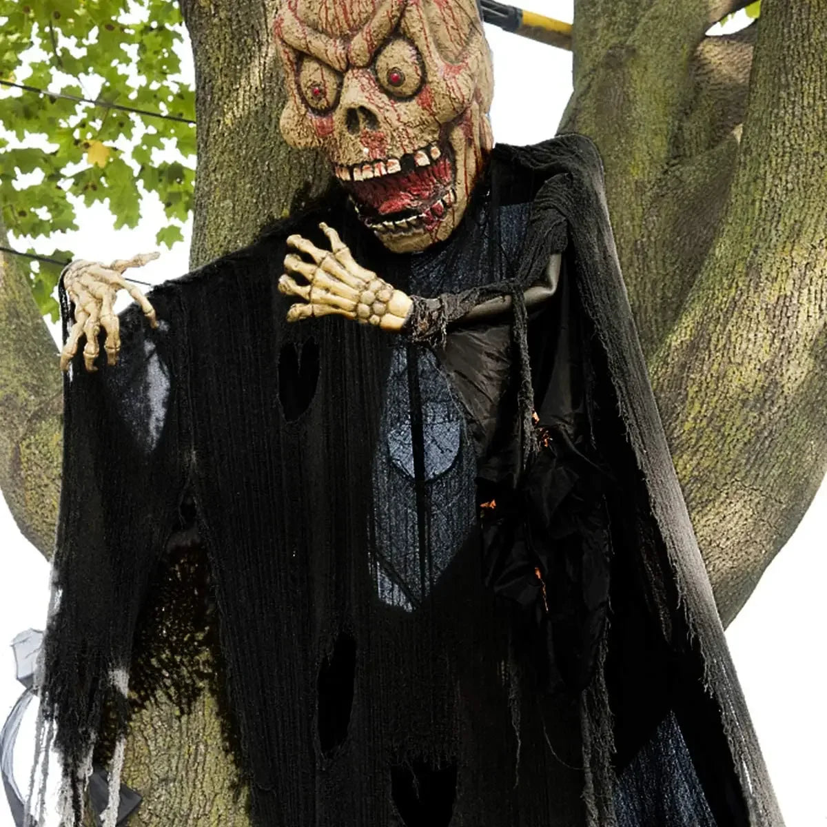 30×72inch Halloween Black Horror Cloth Spooky Fabric Cloth Halloween Decorations Haunted House Outdoor Hanging Scary Gauze Decor