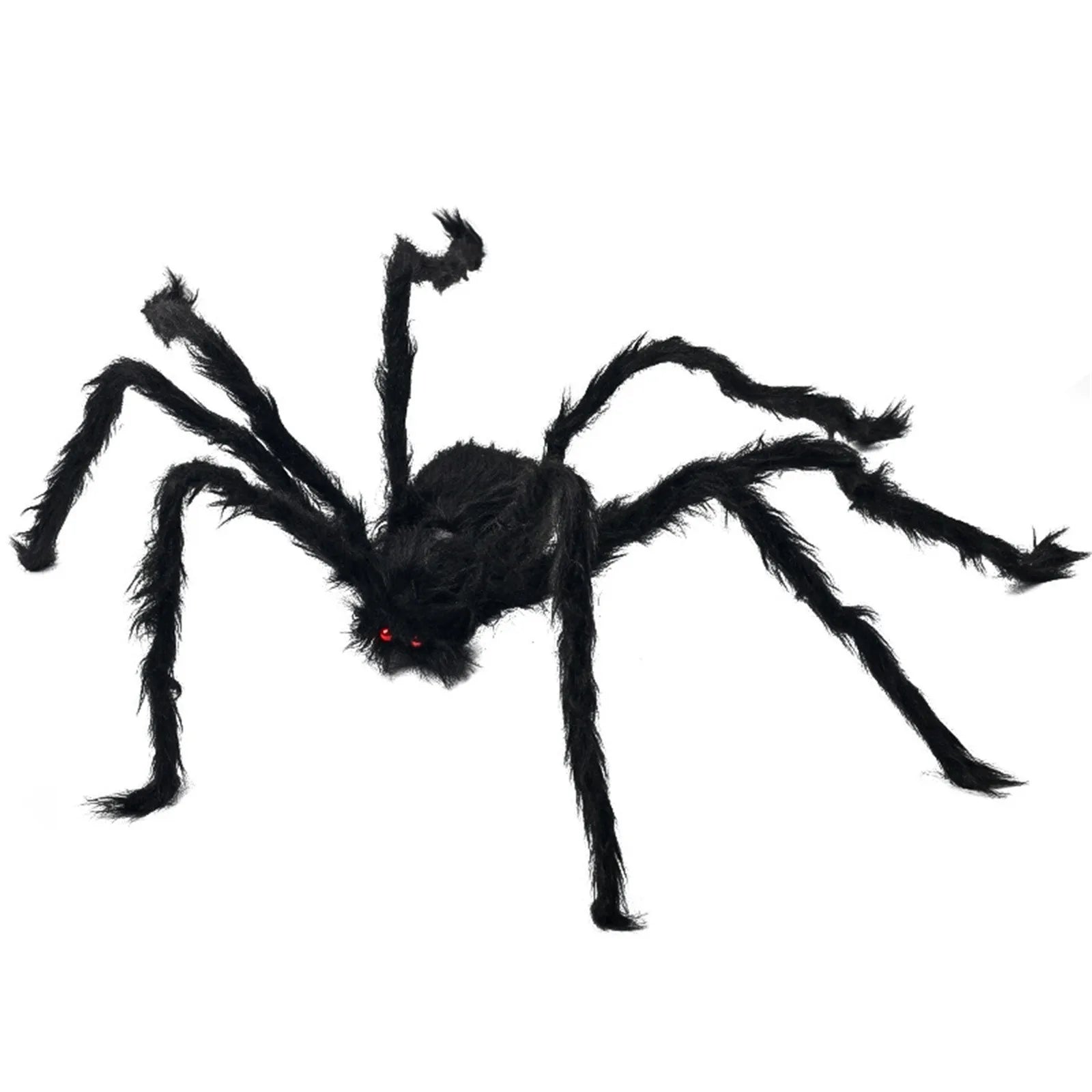 Halloween Spider Decoration Outdoor Black Soft Hairy Scary Spider Realistic Large Spider Props for Home Yard Party Decoration
