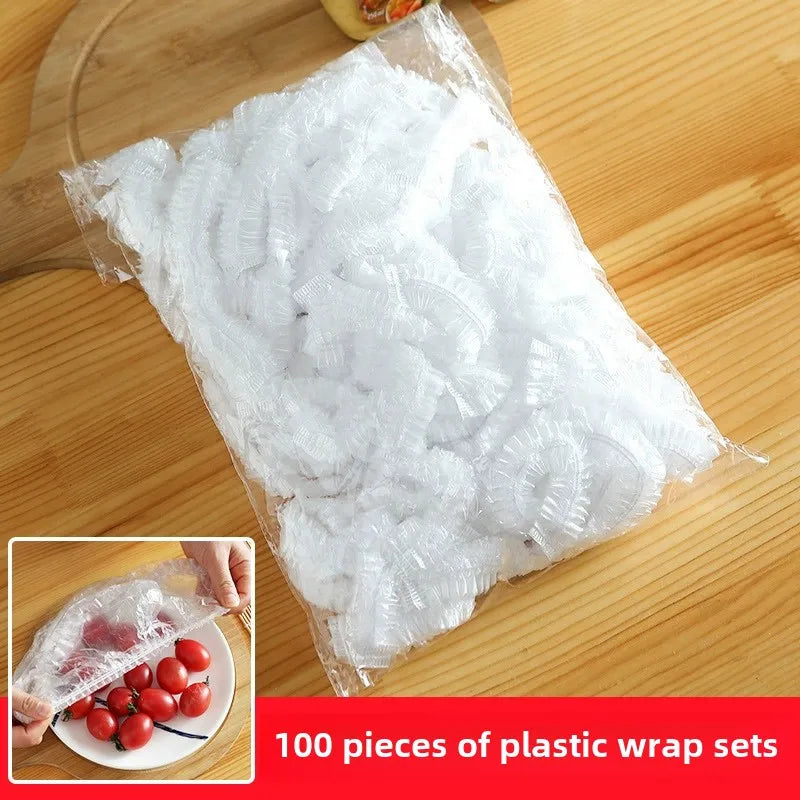 Disposable food - grade kitchen household PE leftover food, fruits and vegetables dust - proof universal insurance film cover.