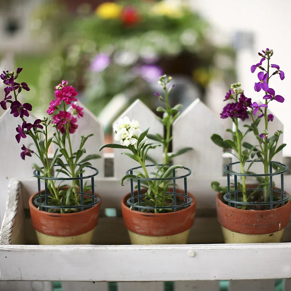 Plastic Plant Support Pile Stand Plant Support Pile for Flowers Greenhouses Arrangement Fixing Rod Holder Garden Tools