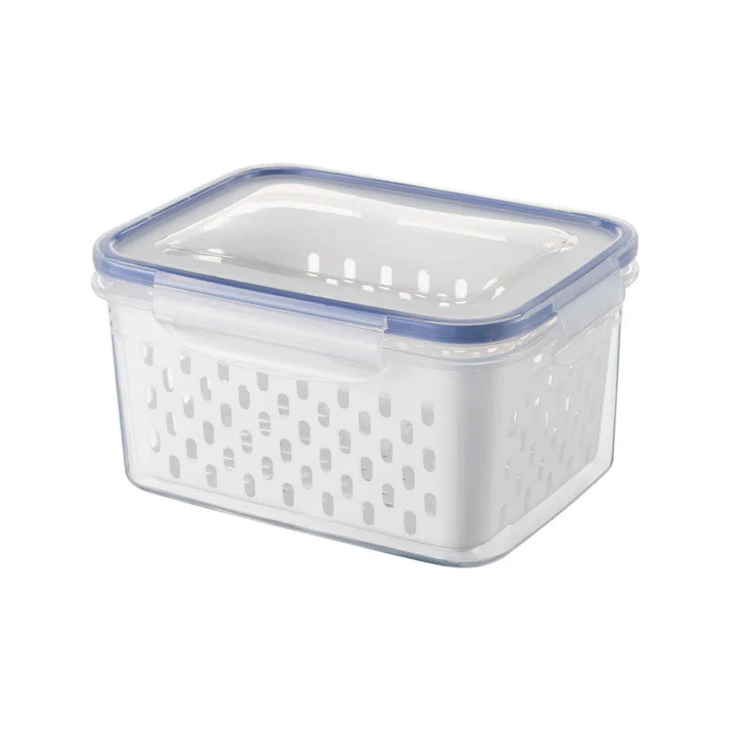 Fruit Storage Containers for Fridge with Removable Colander, Airtight Food Storage Container, Dishwasher Safe Produce Saver
