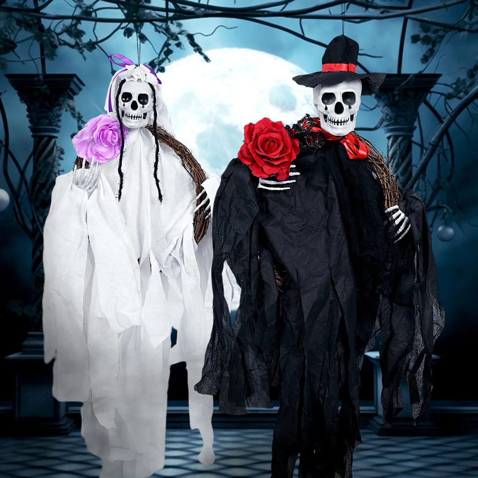 Halloween Terror Atmosphere Decoration, Hanging Ghost, Cloaks, Festival Decoration, Horror Pendants, Halloween Party Gift