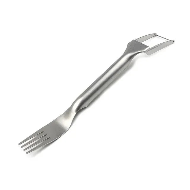 2 In 1 Multi-Purpose Portable Watermelon Slicer Cutter Knife Stainless Steel Kitchen Fruit Cutting Fork