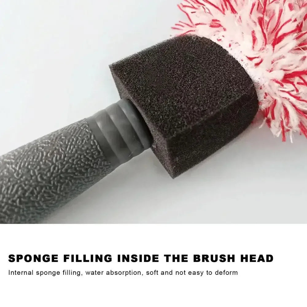 Car Wash Super Plush Microfiber Tire Rim Wheel Hub Cleaning Brush Car Beauty Car Wash Brush Maintenance Tools Cleaning Supplies