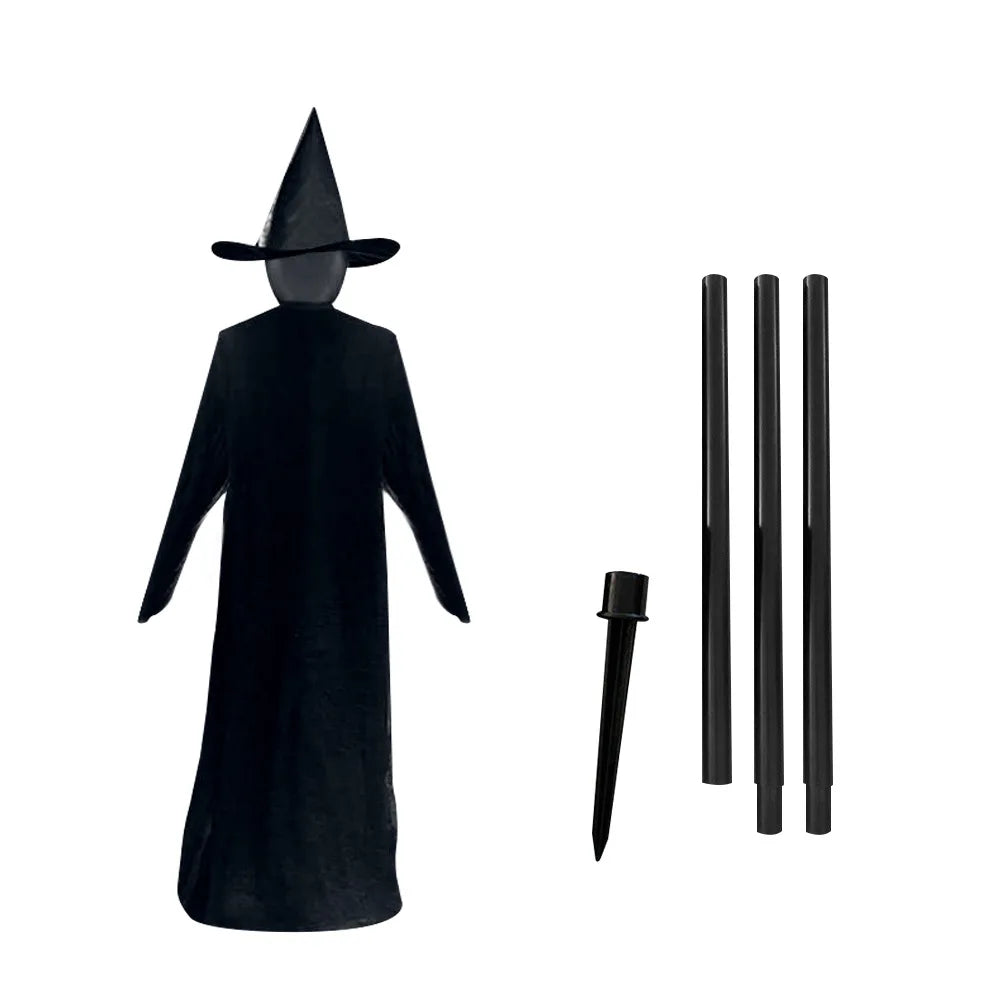 170cm Halloween Light-Up Witches Ghost Halloween Decoration Horror Props Creepy Skeleton For Halloween Decoration Voice Control