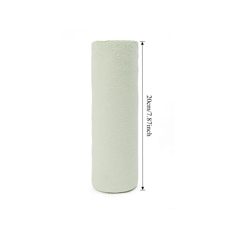 Reusable Cleaning Wipe Household Kitchen Cloth Microfiber Towel Rolls Dish Rags Wash Paper Towel Replacement 1 Roll of 20 Sheets