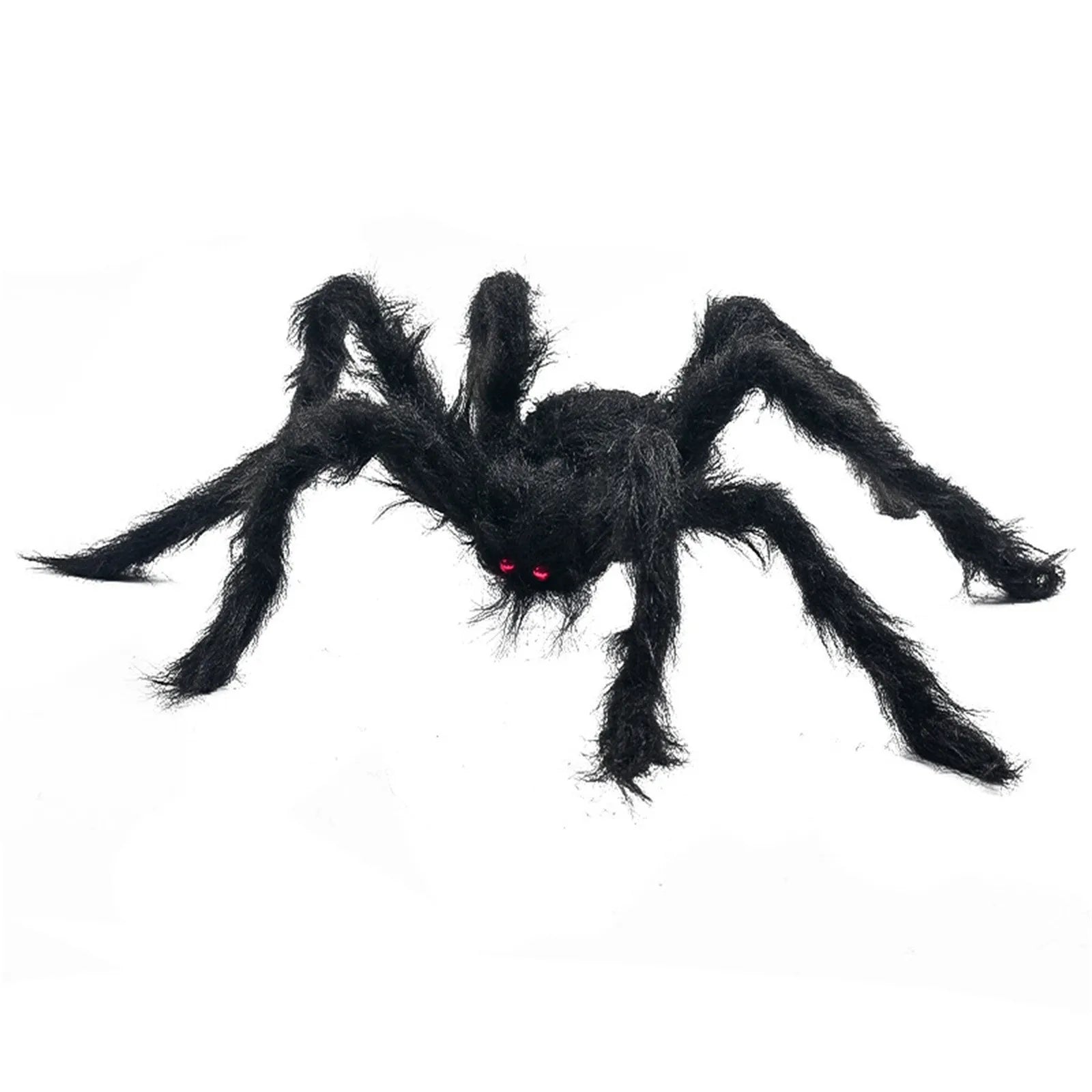 Halloween Spider Decoration Outdoor Black Soft Hairy Scary Spider Realistic Large Spider Props for Home Yard Party Decoration