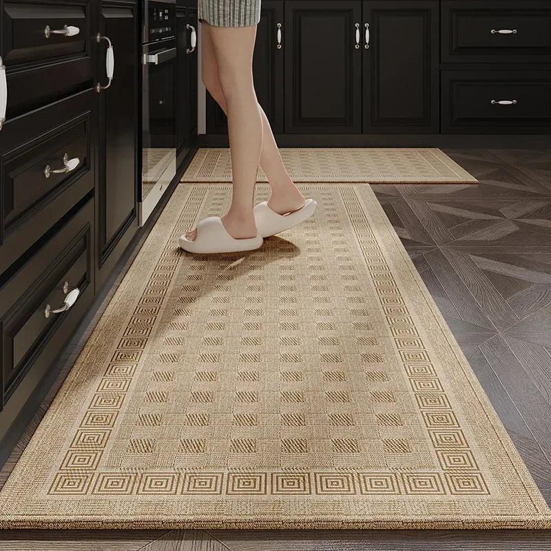 Japanese Kitchen Mat Long Rug Absorbs Water and Oil, Quick-drying, Non-slip Floor Mats, Anti-fall and Dirt-resistant Doormat
