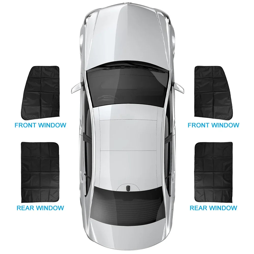 Magnetic Car Sunshade UV Protection Curtains Sun Shield Cover Double Sides Auto Window Sun shade Protector Cover Diy Accessories