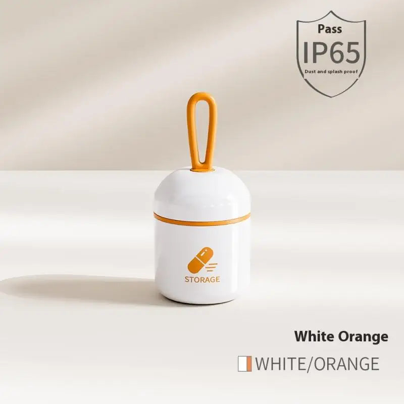 Mini Portable Pill Box Health Travel Supply Moisture Proof Daily Medicine Dispensing Two-compartment Medicine Box Storage Box