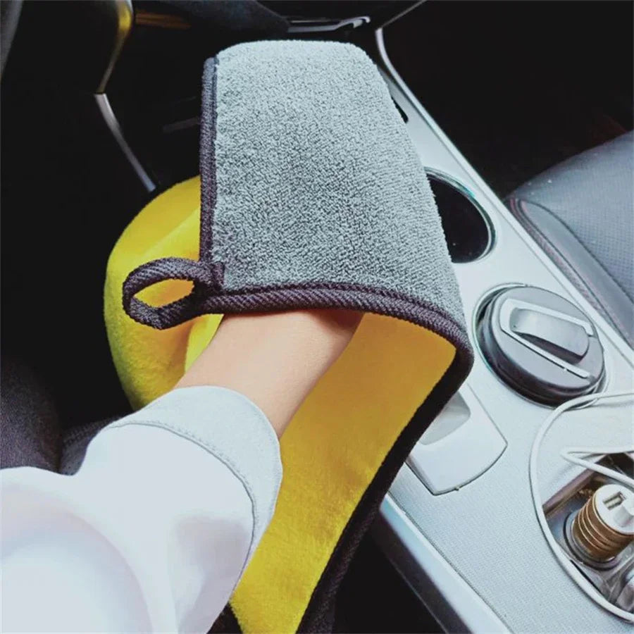 1/2/6pcs Microfiber Cleaning Towel Car Cleaning Cloths Professional Detailing Car Drying Microfiber Towel Wash Towel motorcycle