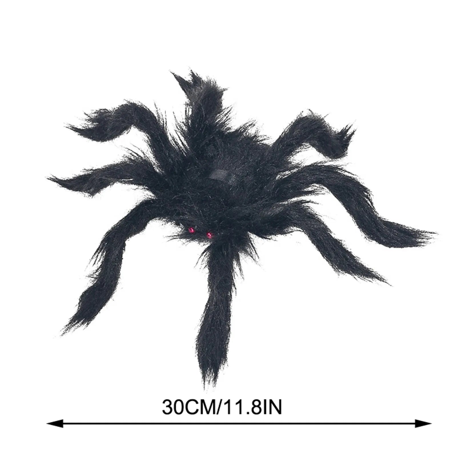 Halloween Spider Decoration Outdoor Black Soft Hairy Scary Spider Realistic Large Spider Props for Home Yard Party Decoration