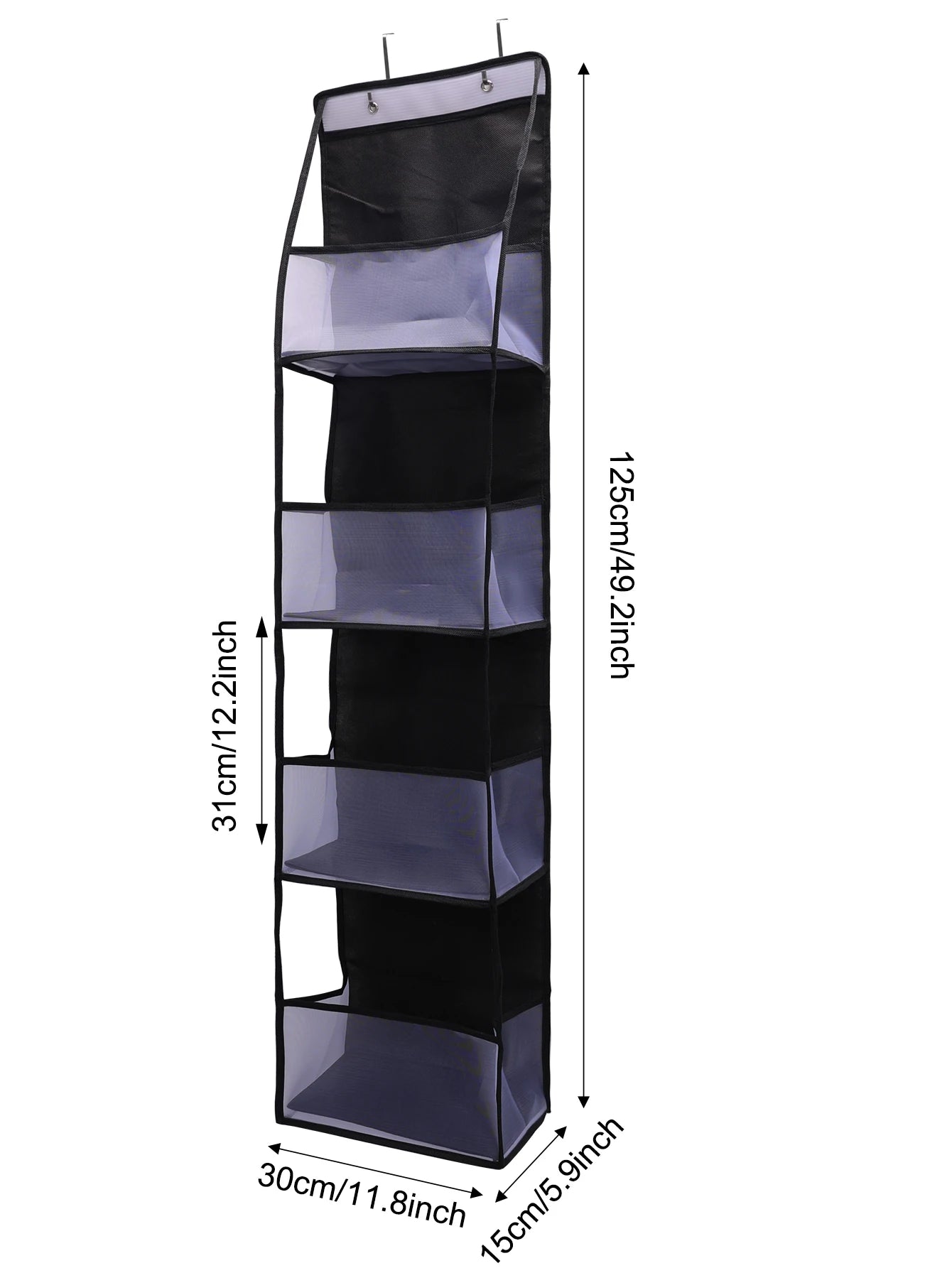 1pc 4 /6Layer Over The Door Hanging Organizer Cosmetics Wall Hanging Storage Organizerfor Nursery Bathroom Closet Bedroom Dorm