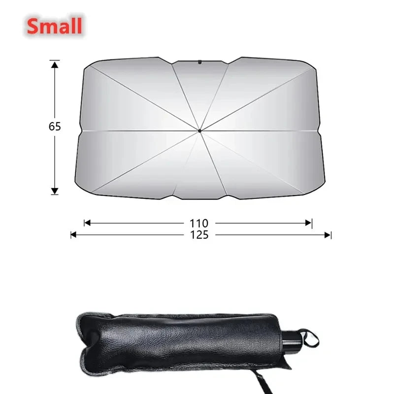 Car Sunshade Umbrella Windshield Folding Front Parasol Umbrella Type Sun Shade for Car Window Summer Sun Protection Accessories
