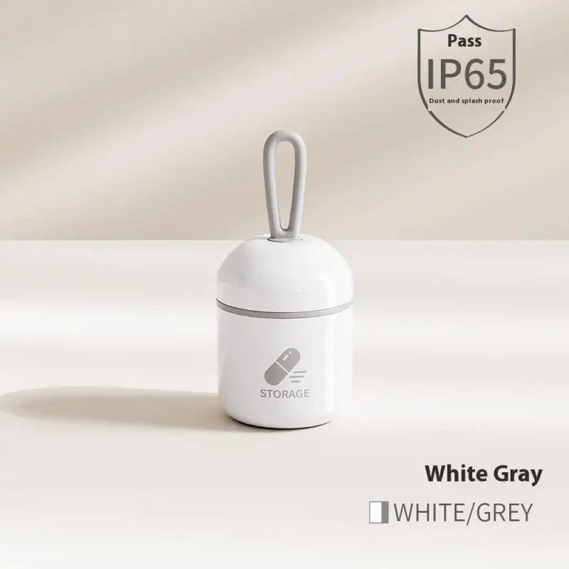 Mini Portable Pill Box Health Travel Supply Moisture Proof Daily Medicine Dispensing Two-compartment Medicine Box Storage Box