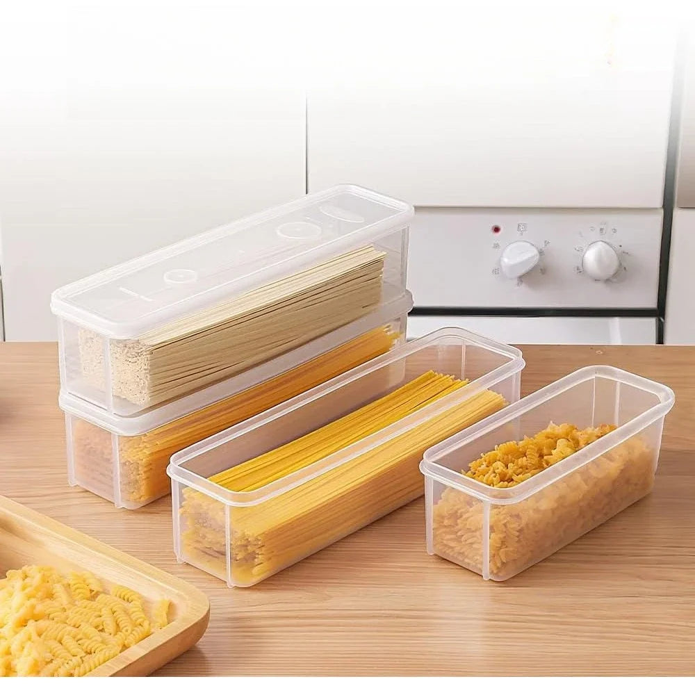 BestFood Storage Containers Plastic Food Containers with Removable Lids Stackable Portable Trays for Fruits, Vegetables and Meat