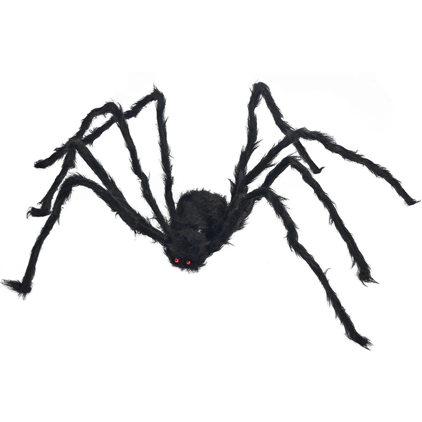 Halloween Spider Decoration Outdoor Black Soft Hairy Scary Spider Realistic Large Spider Props for Home Yard Party Decoration