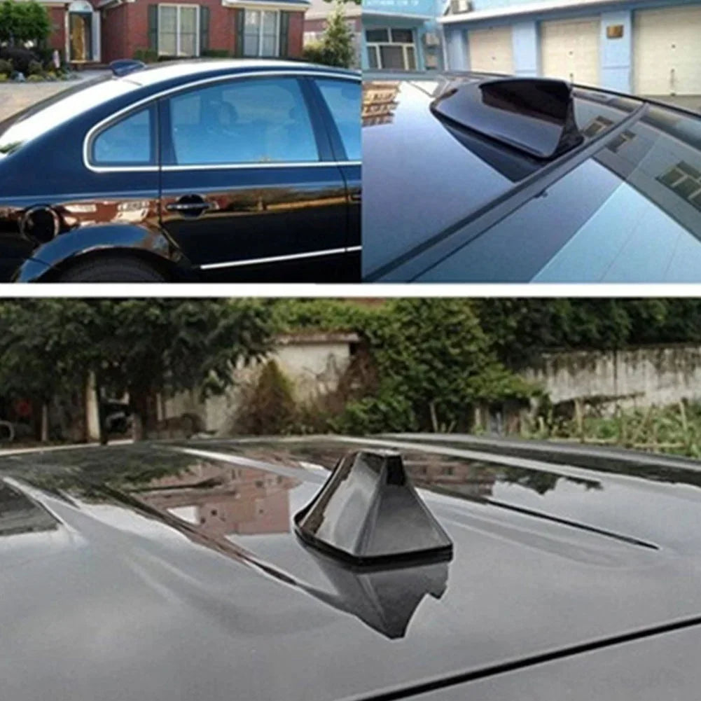 Car Radio Shark Fin Car Shark Antenna Radio FM Signal Design for All Automobiles Aerials Auto Exterior Styling Replacement Parts