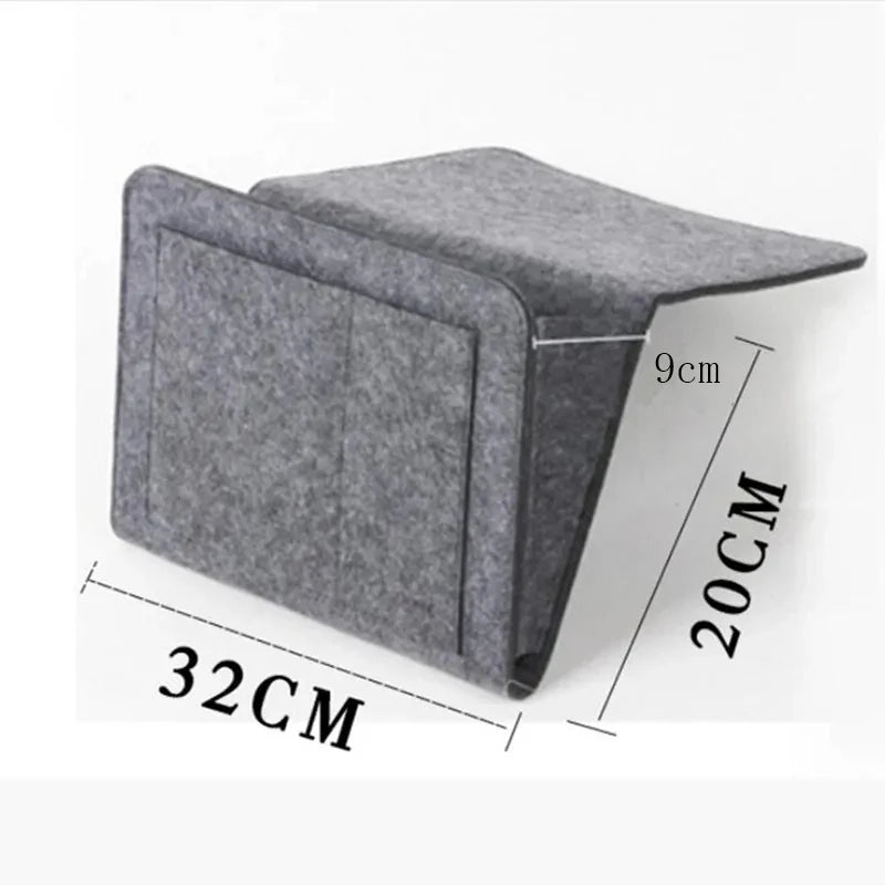Bed Bag Felt Bedside Storage Organizer Sofa TV Remote Control Hanging Couch Storage Organizer Bed Holder Pockets