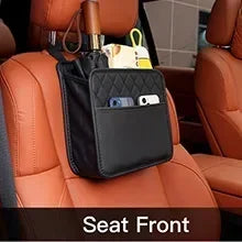 Multi function PU Leather Car Seat Back Storage Bag for Renault Clio Laguna Megane Duster Tissue Cup Holder Garbage Pocket
