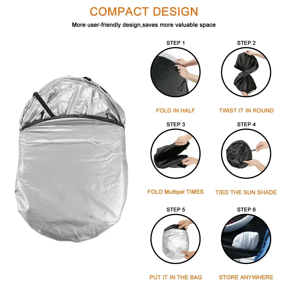 Car Window Sunshade Cover Sun Shade Windshield Visor Protector Windscreen Folding Auto UV Protection Curtain Styling Accessories