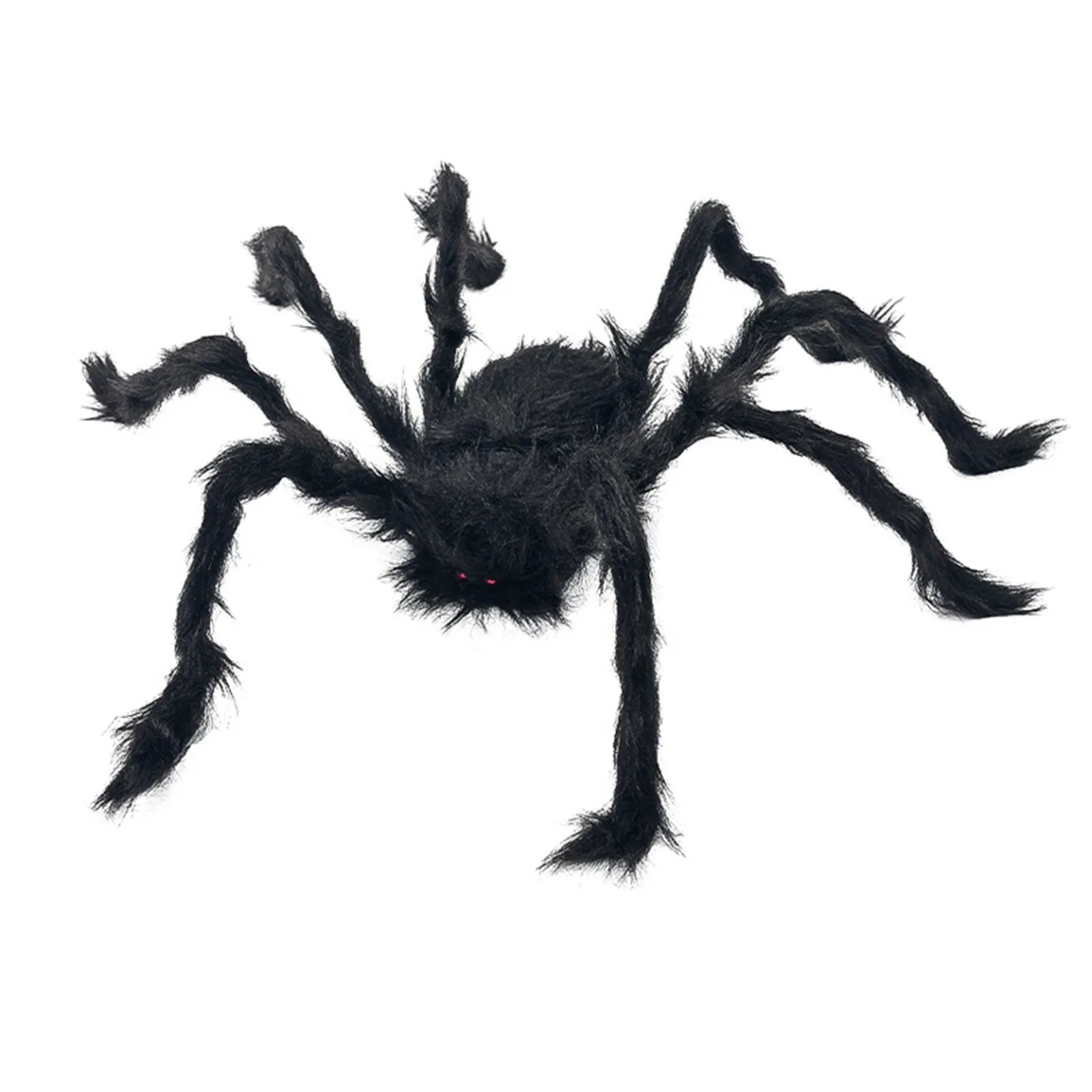 Halloween Spider Decoration Outdoor Black Soft Hairy Scary Spider Realistic Large Spider Props for Home Yard Party Decoration