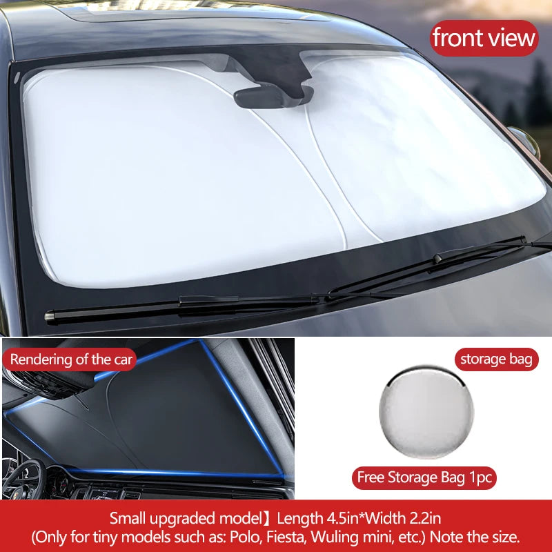 Car Sunshade UV reflection Windshield Umbrella Front Sun Shade Parasol Foldable Summer Protection Car Seat Heat Insulation