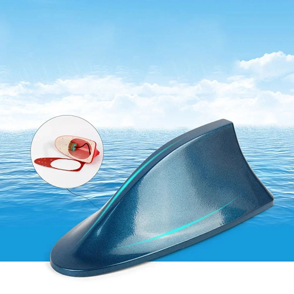 Car Radio Shark Fin Car Shark Antenna Radio FM Signal Design for All Automobiles Aerials Auto Exterior Styling Replacement Parts