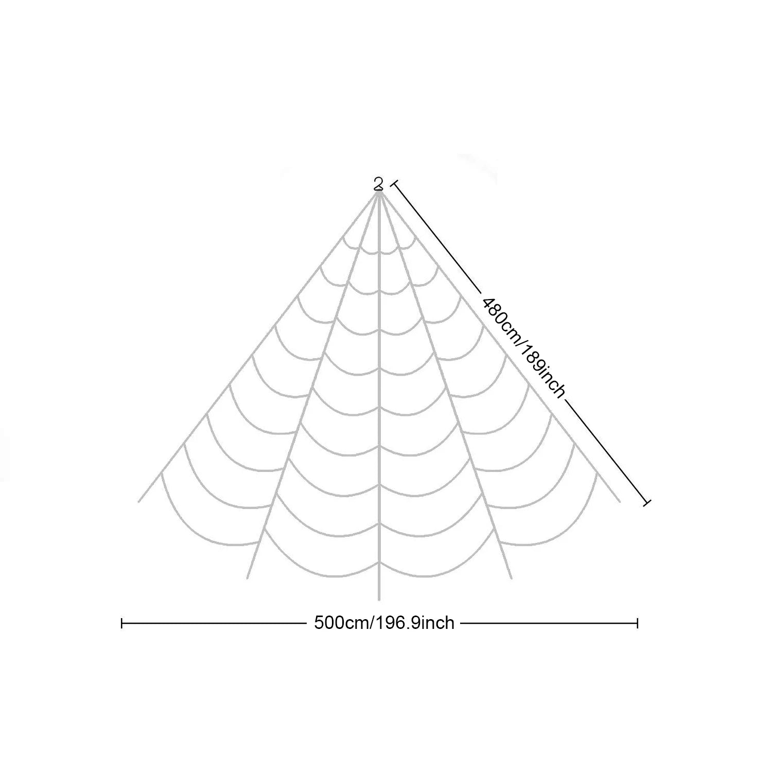 Runtowo White Halloween Artificial Spider Web ,Party Scene Decor Horror House Props ,Happy Halloween Party Decor